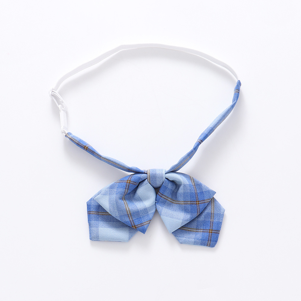 促销产品 jk制服免打双层领结领部配饰学生懒人领结衬衫配件