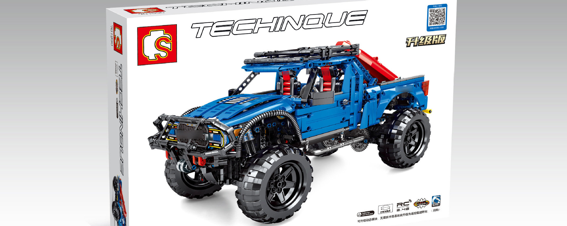 森宝701990械狂飙系列f-150越野车儿童益智拼装金鹰男孩积木