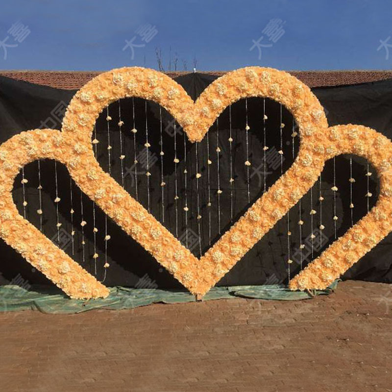 0成交1452套新款婚庆路引花拍照摄影婚礼舞台橱窗商场美陈活动布置纱