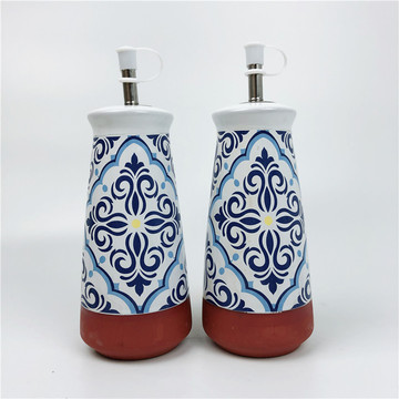 新款酱油醋瓶厨房用品陶瓷红陶调料瓶酱料瓶 可批发定制