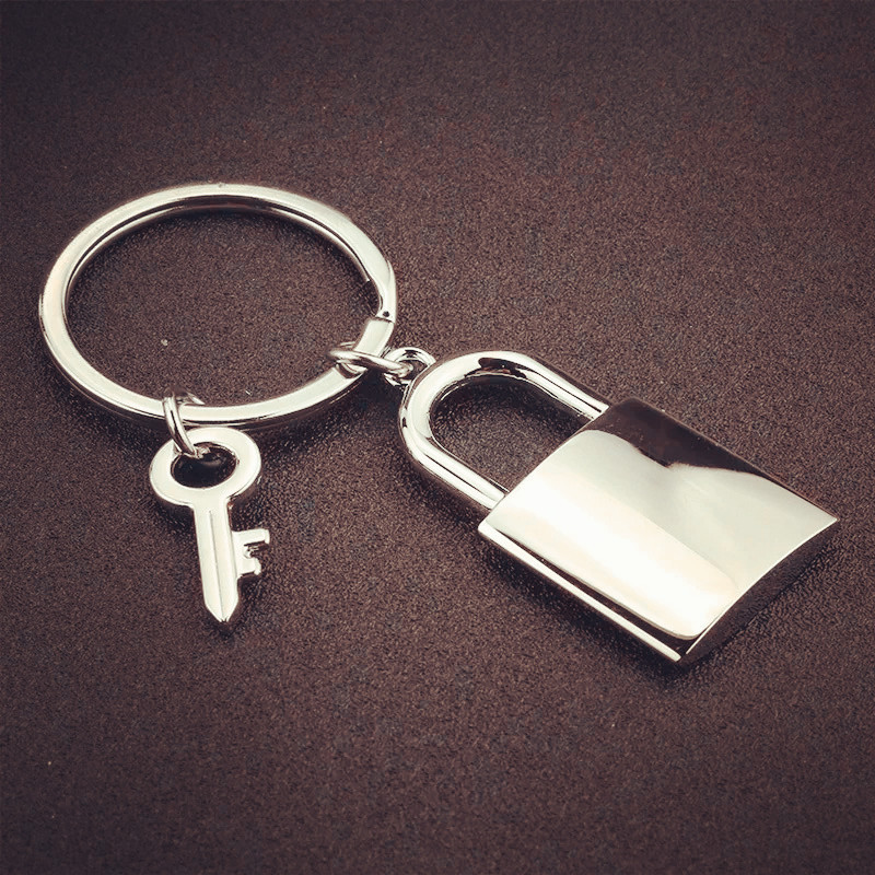 锁扣个性钥匙扣创意金属小锁迷你仿真钥匙圈挂件挂饰小饰品定制