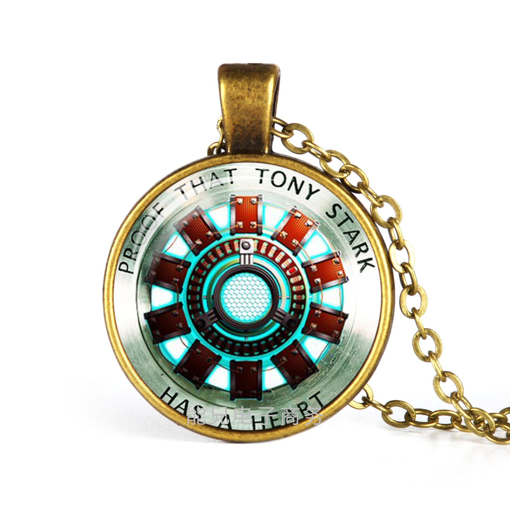 漫威超级英雄系列 时光宝石玻璃吊坠项链饰品 厂家批发