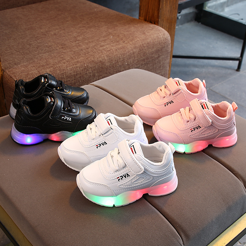 2020 Spring and Autumn New Luminous Children's Sneakers