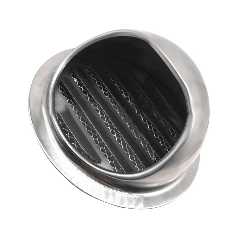 畅销款100/110mm防雨帽 排气口拉丝不锈钢防雨罩 别墅烟道防虫罩