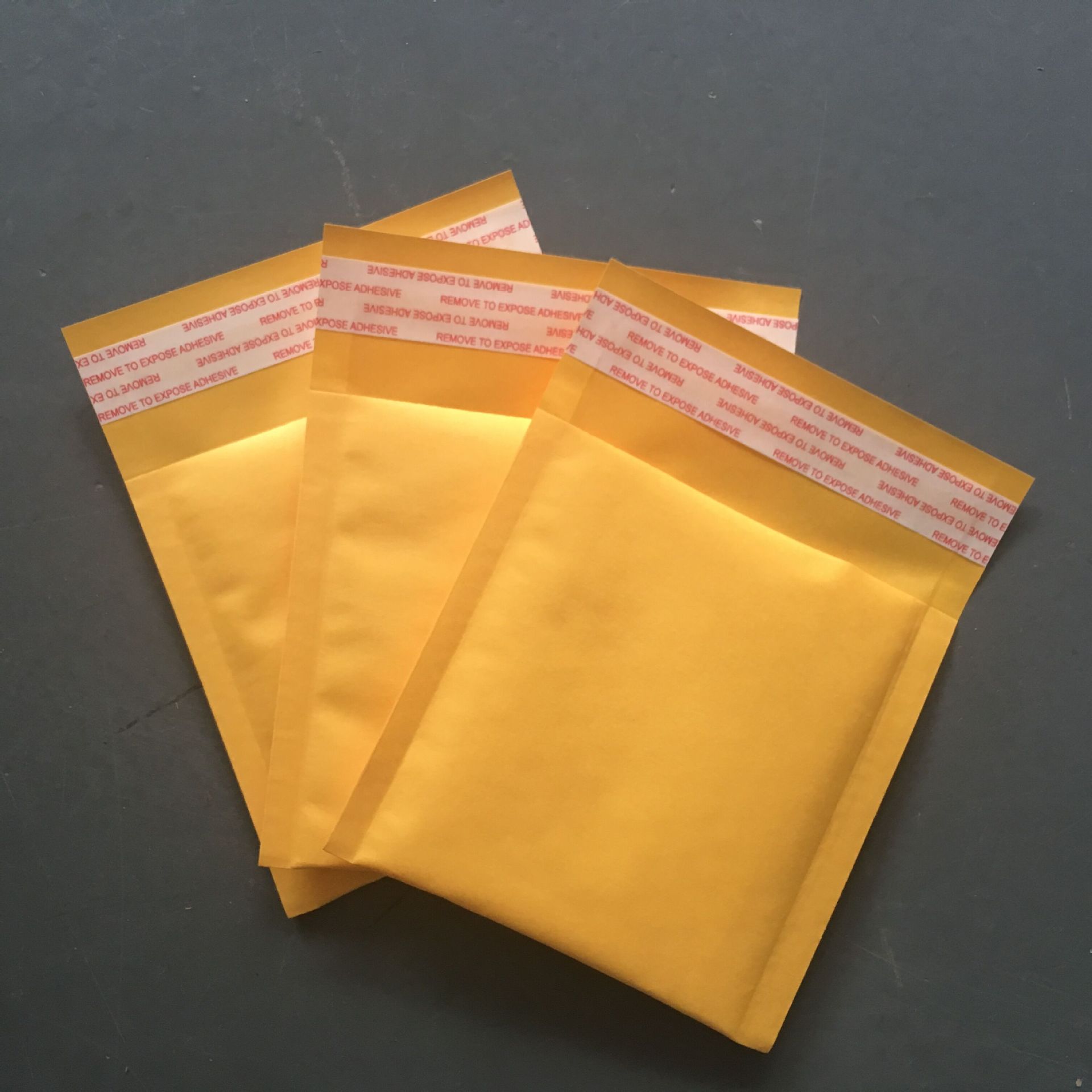 黄色气泡信封 13x13cm珠宝首饰包装包装袋国际小包防水快递袋