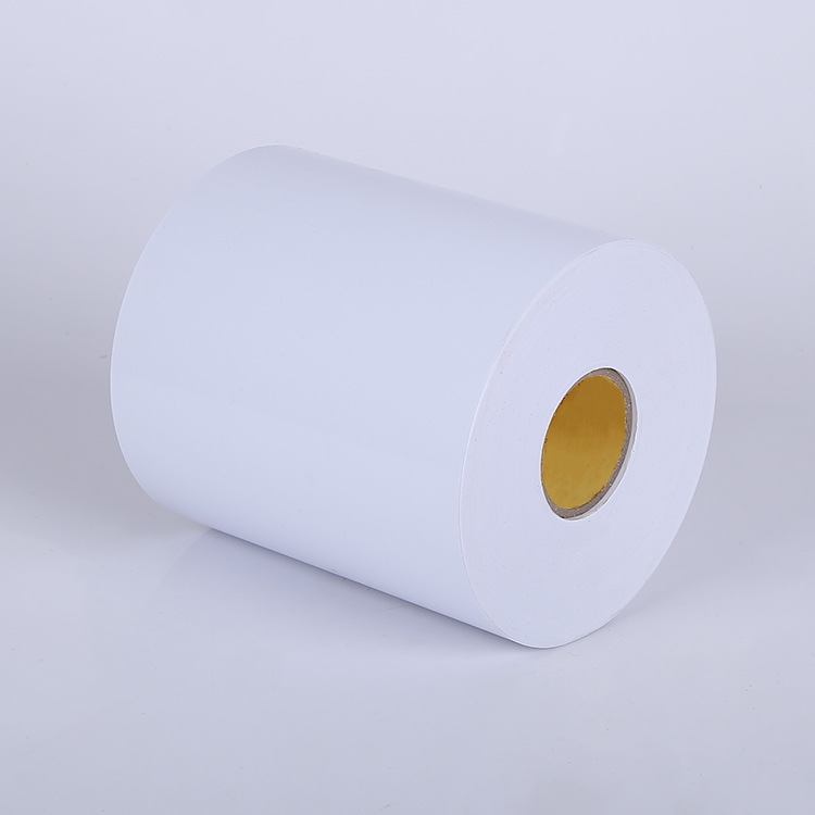 厂家批发8丝光白pvc不干胶防伪标签纸卷筒贴纸亮白不干胶印刷logo