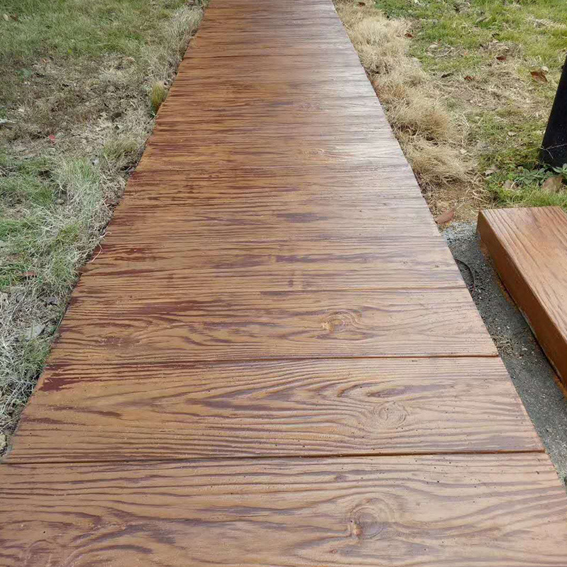 现货供应仿木栈道地板 景区水泥仿木地板 防腐蚀仿木地板