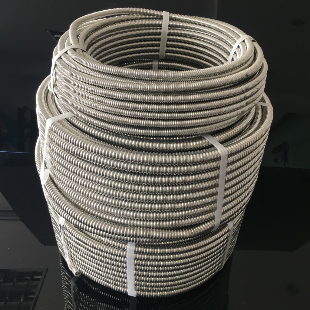 1寸304不锈钢波纹管Φ25金属波纹管软管高压管中央空调风机盘管a