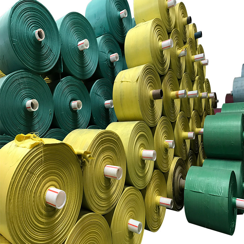 pp塑料编织布筒料物流编织包装袋蛇皮包装布卷半成品墙布套袋