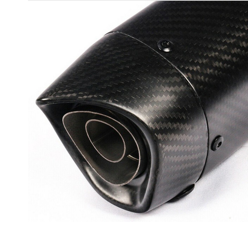 38-51mm接口全碳纤维可调改装通用排气管消声器 摩托车 atv通用