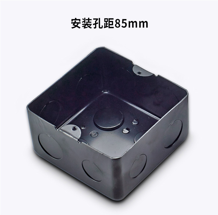 地插底盒预埋盒暗盒弹起式地面插座配件家用不锈钢底合地板插铁盒