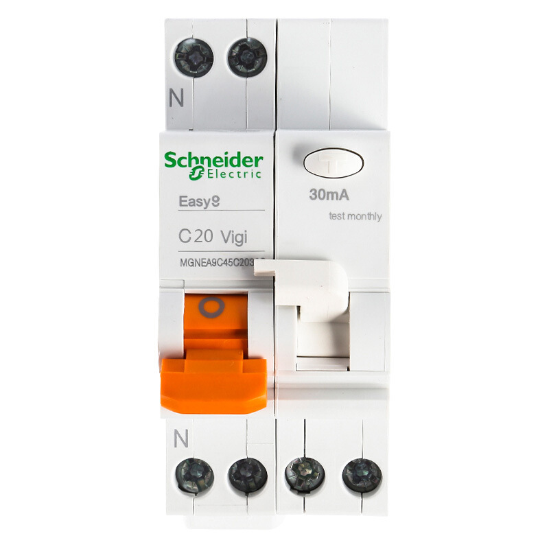 施耐德空气开关 微型漏电保护断路器ea9c45 1p n c1630c