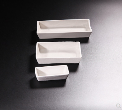 瓷方舟 长方舟 瓷灰皿 燃烧舟方型瓷舟 60*30/60*90/60*120mm