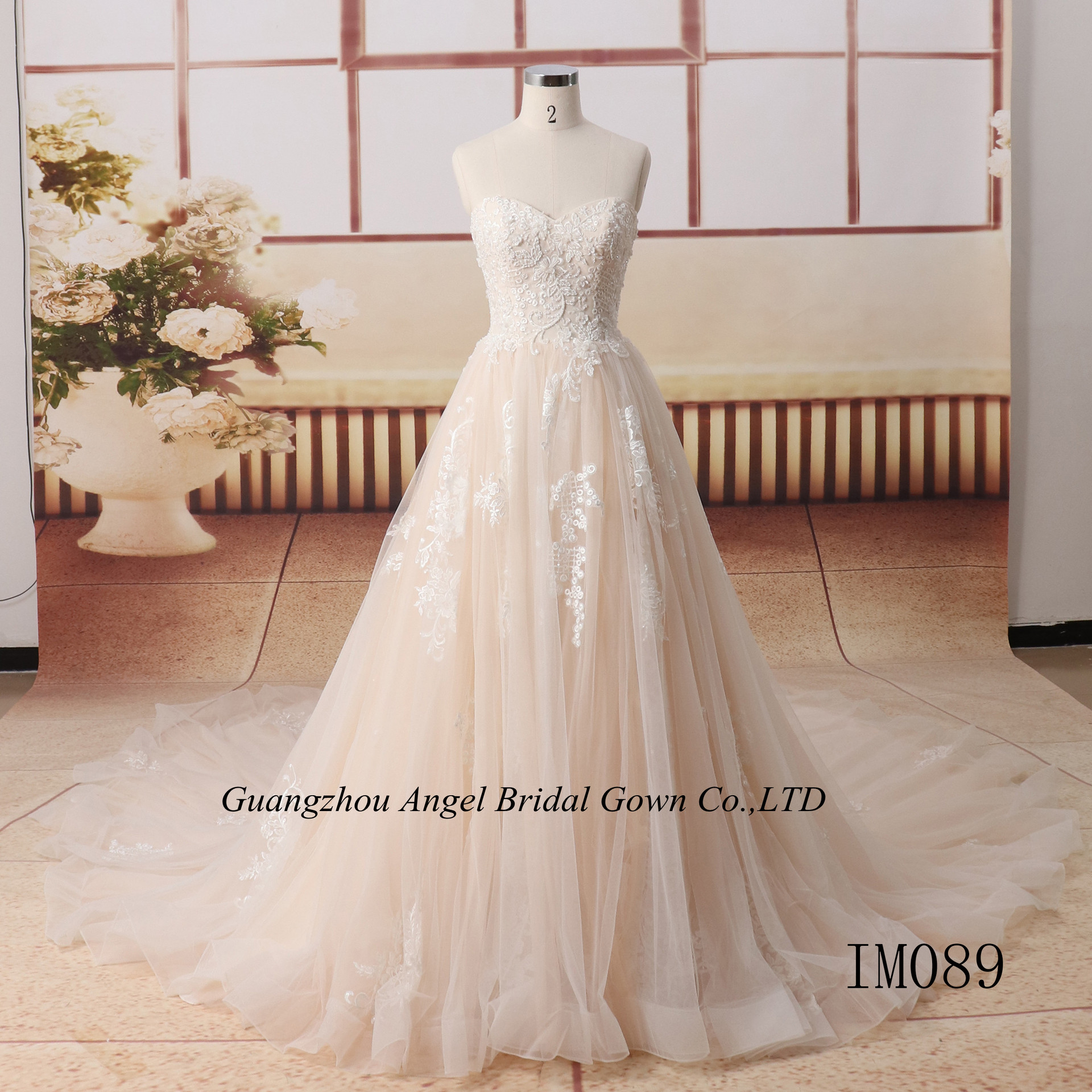 卡肩甜心领超仙显瘦婚纱