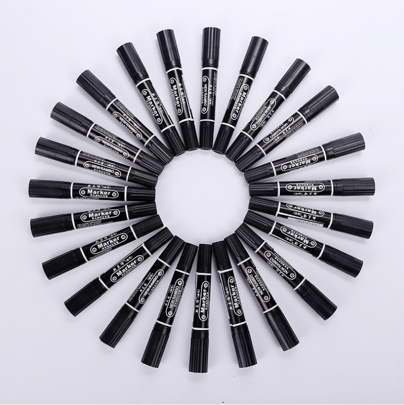 油性记号笔大容量双头马克笔大头笔唛头笔物流记号笔油性笔黑色