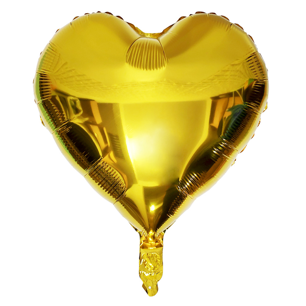 18寸心形铝膜气球爱心桃心铝箔气球婚庆派对装饰布置气球厂家批发