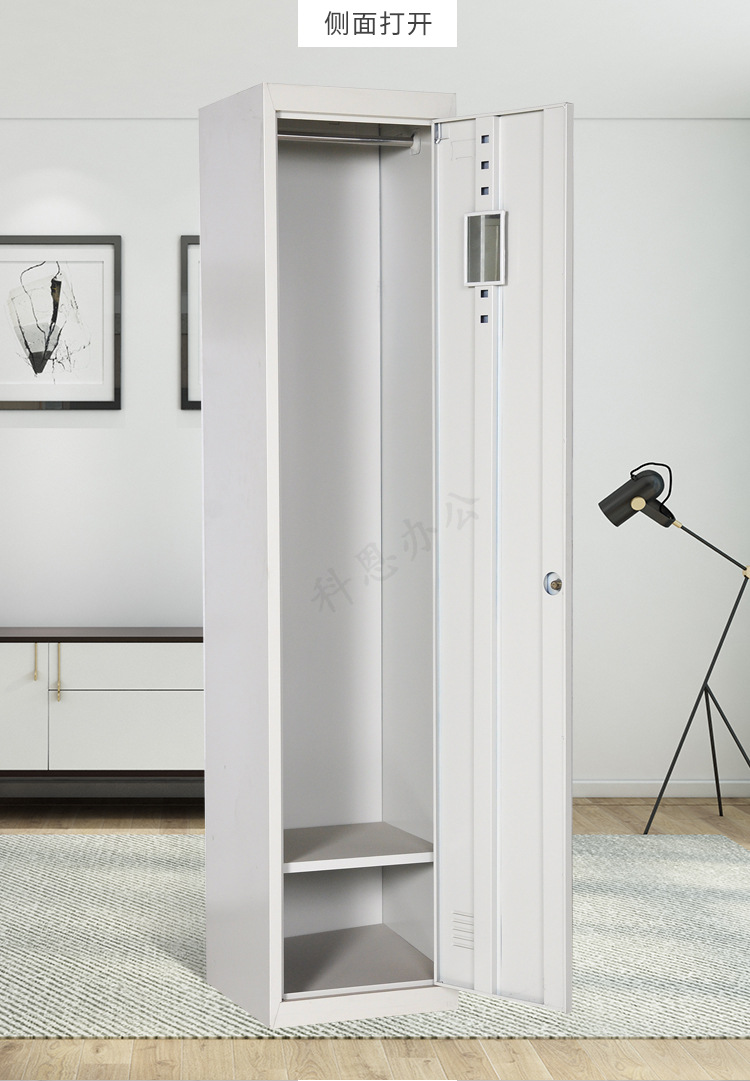 单门柜二三四门铁皮柜带锁员工更衣柜储物柜文件柜衣帽柜物品柜厂