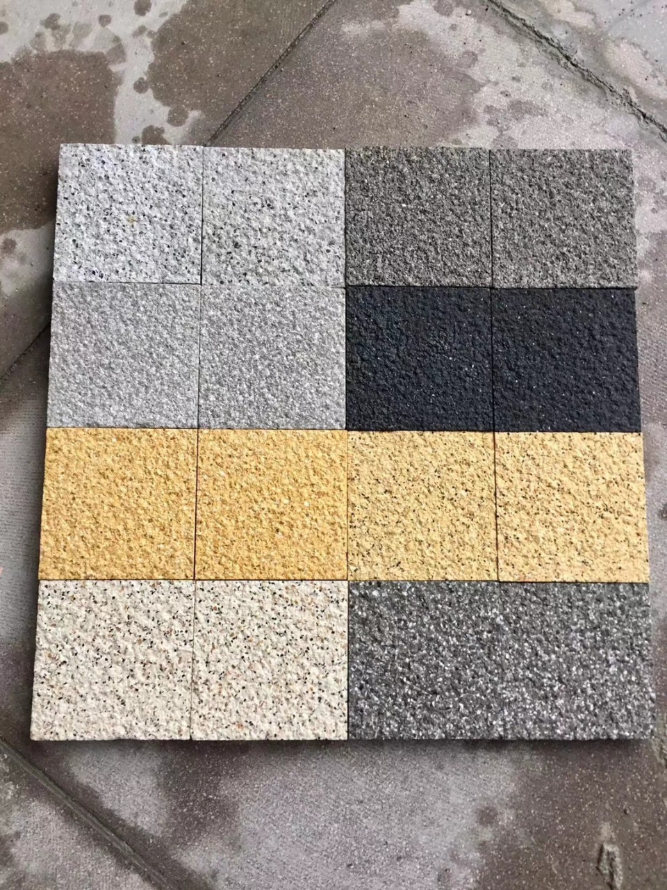 厂家直销pc仿石生态砖混凝土预制品荔枝面仿石材砖烧面仿石pc砖