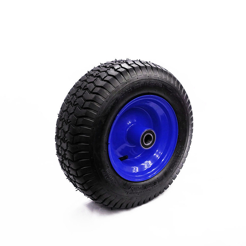 叉车实心轮胎充气轮胎通用轮胎草皮花充气轮25mm孔径