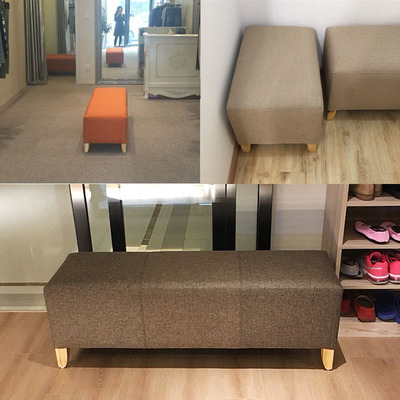 服装店条凳欧式沙发凳子试衣凳长布艺经济型换鞋凳鞋店试鞋凳成人