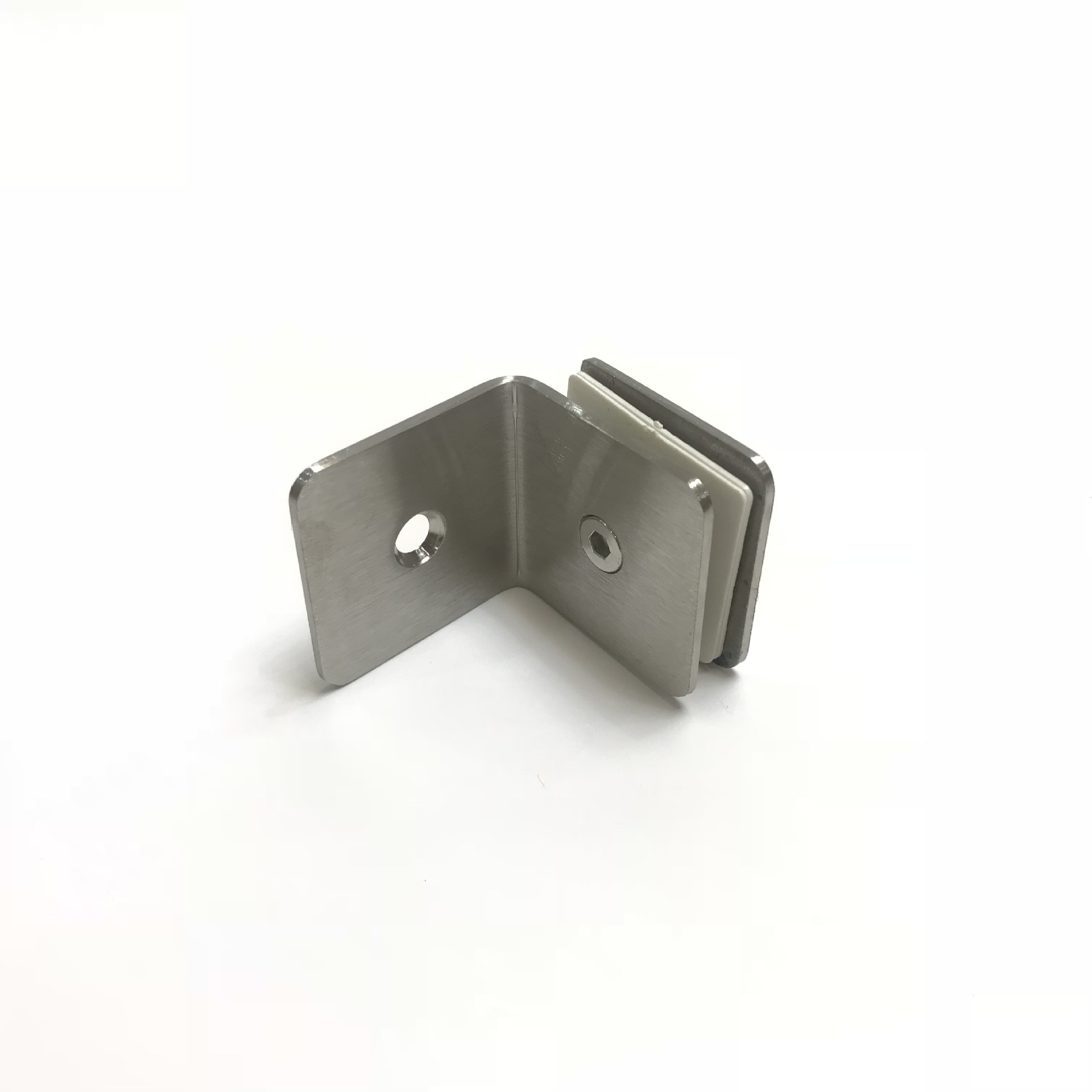 5mm厚度不锈钢玻璃固定夹上墙玻璃夹连接件隔断码角码铰链