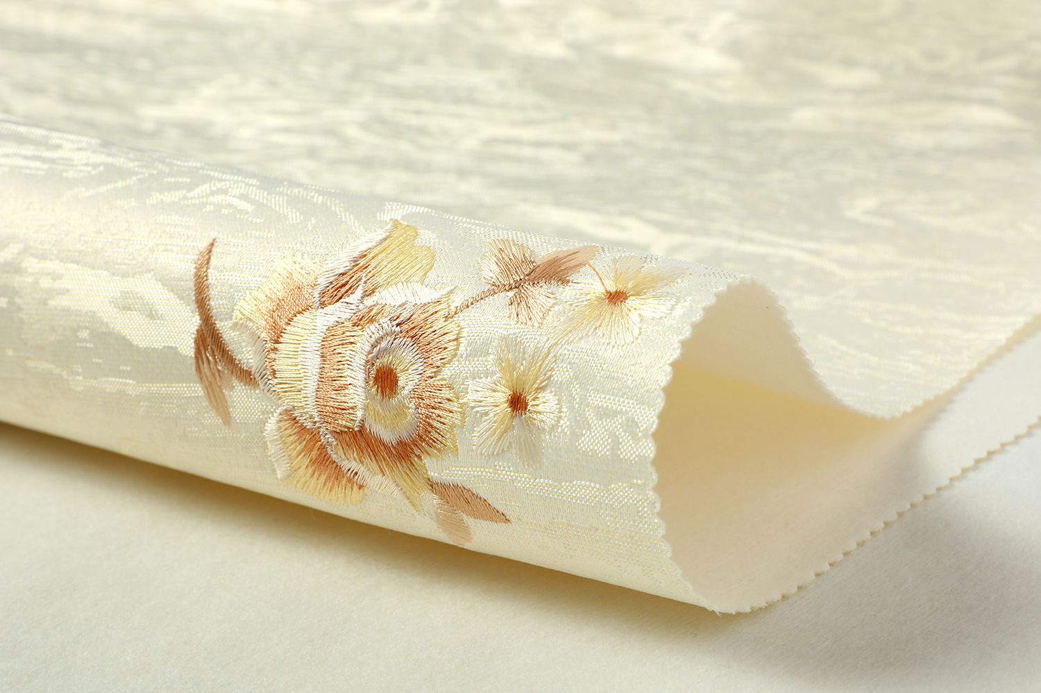 无缝墙布 防潮无纺布牡丹提花 卧室客厅环保 厂家直销家装壁布