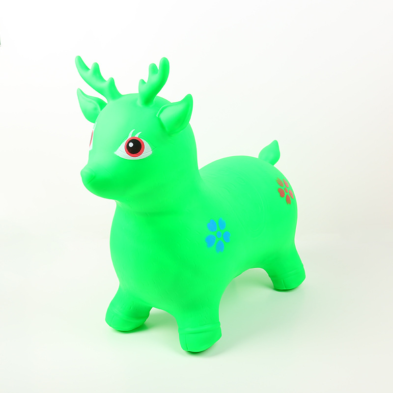 a料现货儿童充气玩具跳跳马新款充气跳跳鹿加厚pvc幼儿园骑马热卖