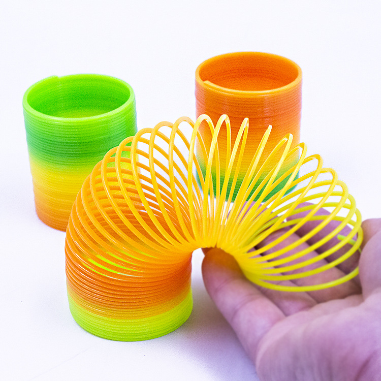 彩虹圈塑料中号弹簧圈弹力圈叠叠乐儿童创意新奇特地摊货源