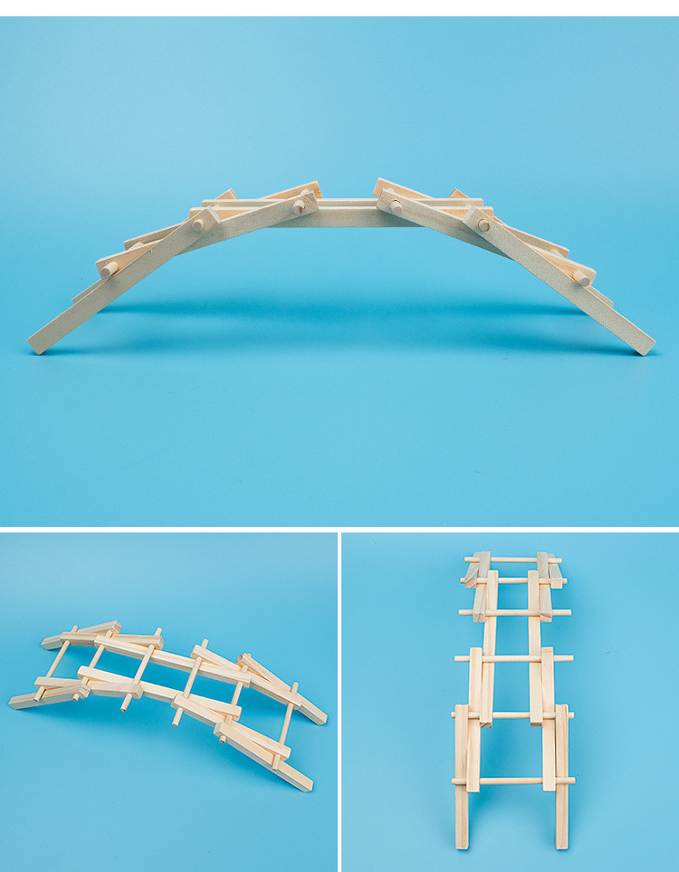 倍力桥科技小制作儿童手工创意发明小创造木质拼装模型手工材料包_宁