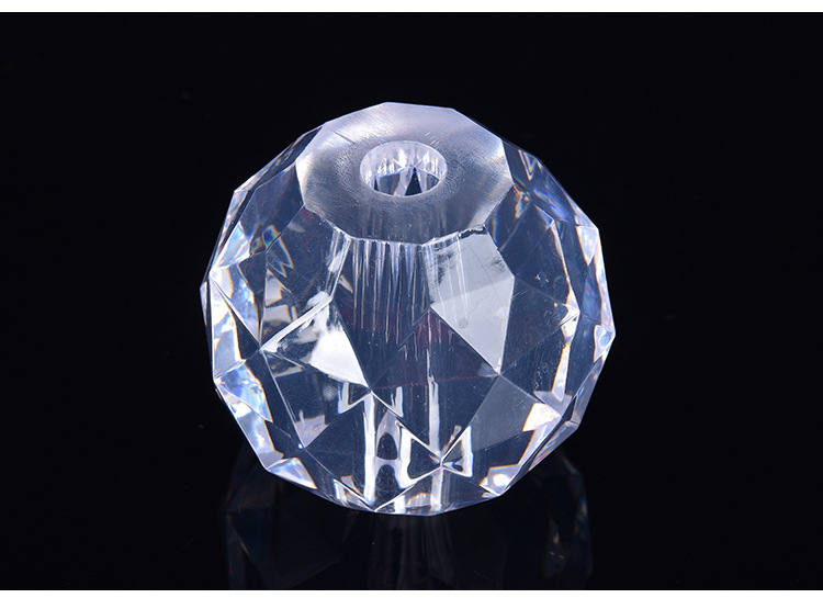 厂家直销60mm菱形球 皓明亚克力蜡烛灯水晶灯台灯烛台饰品配件