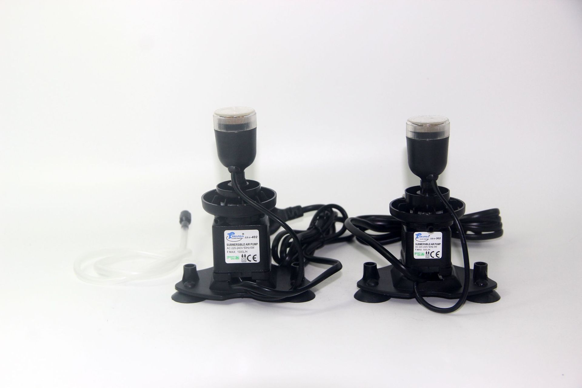 shanda家用鱼缸鱼池潜水氧气泵水族箱打氧机单孔观赏鱼增氧泵