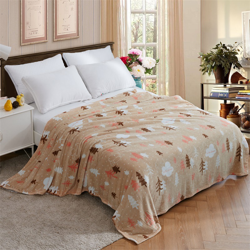 Factory Price Wholesale Flannel Blanket Coral Fleece Bed Sheet Yoga Cover Blanket Flannel Gift Air Conditioning Blanket