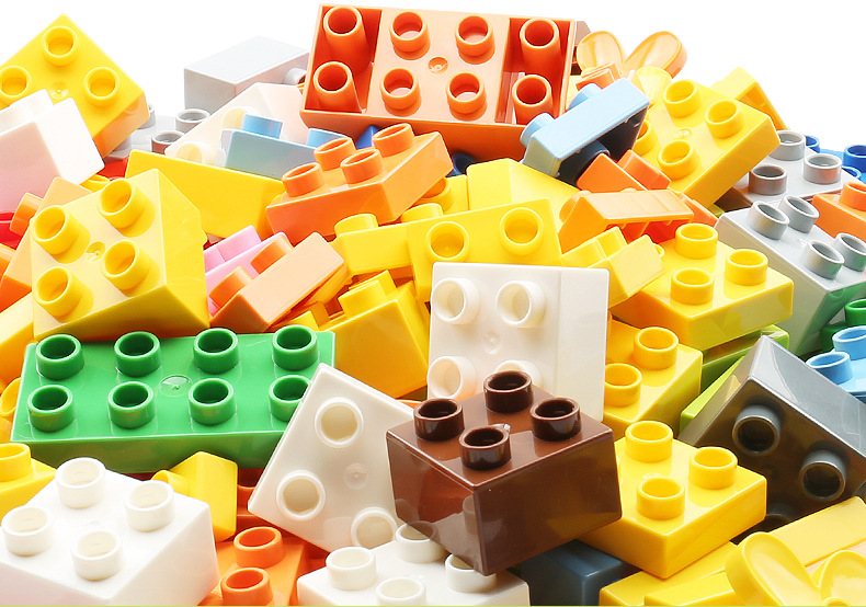 费乐兼容乐高大颗粒拼装益智早教积木动物1-2儿童玩具3-6周岁代发