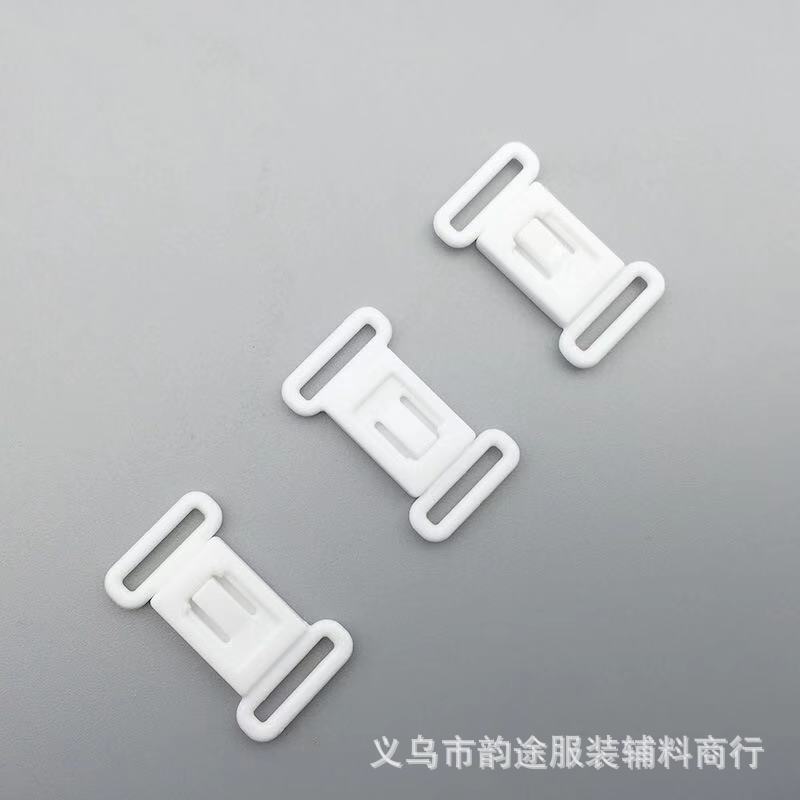 Factory Direct Supply Plastic Tie Buckle Sailor Uniform Bow Tie Plum Blossom Extension Release Buckle Collar Adjustable Buckle a Pair of Buckles