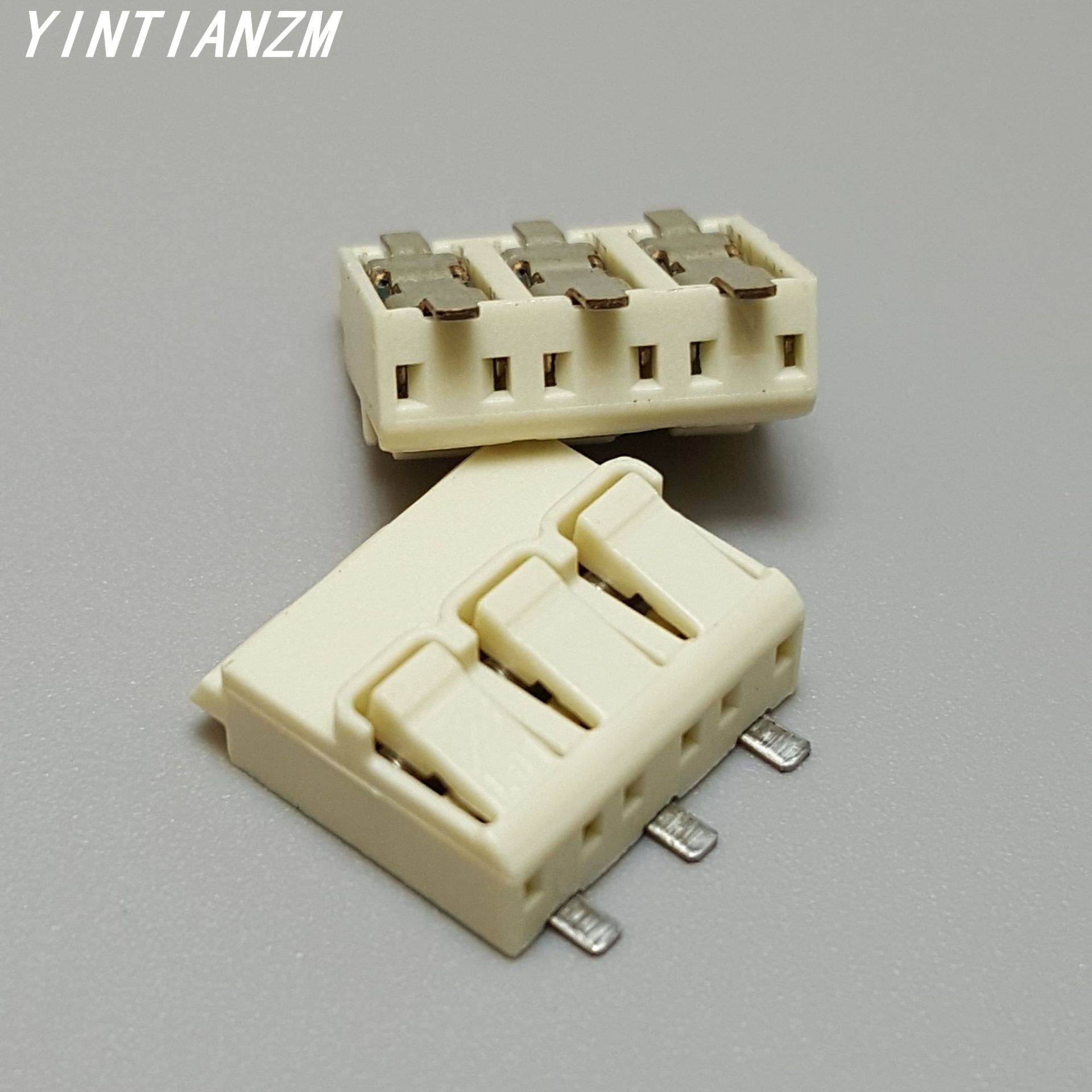 4mm间距3p回流焊卧贴端子smd硬灯条贴片端子vde三位灯条卧贴端子