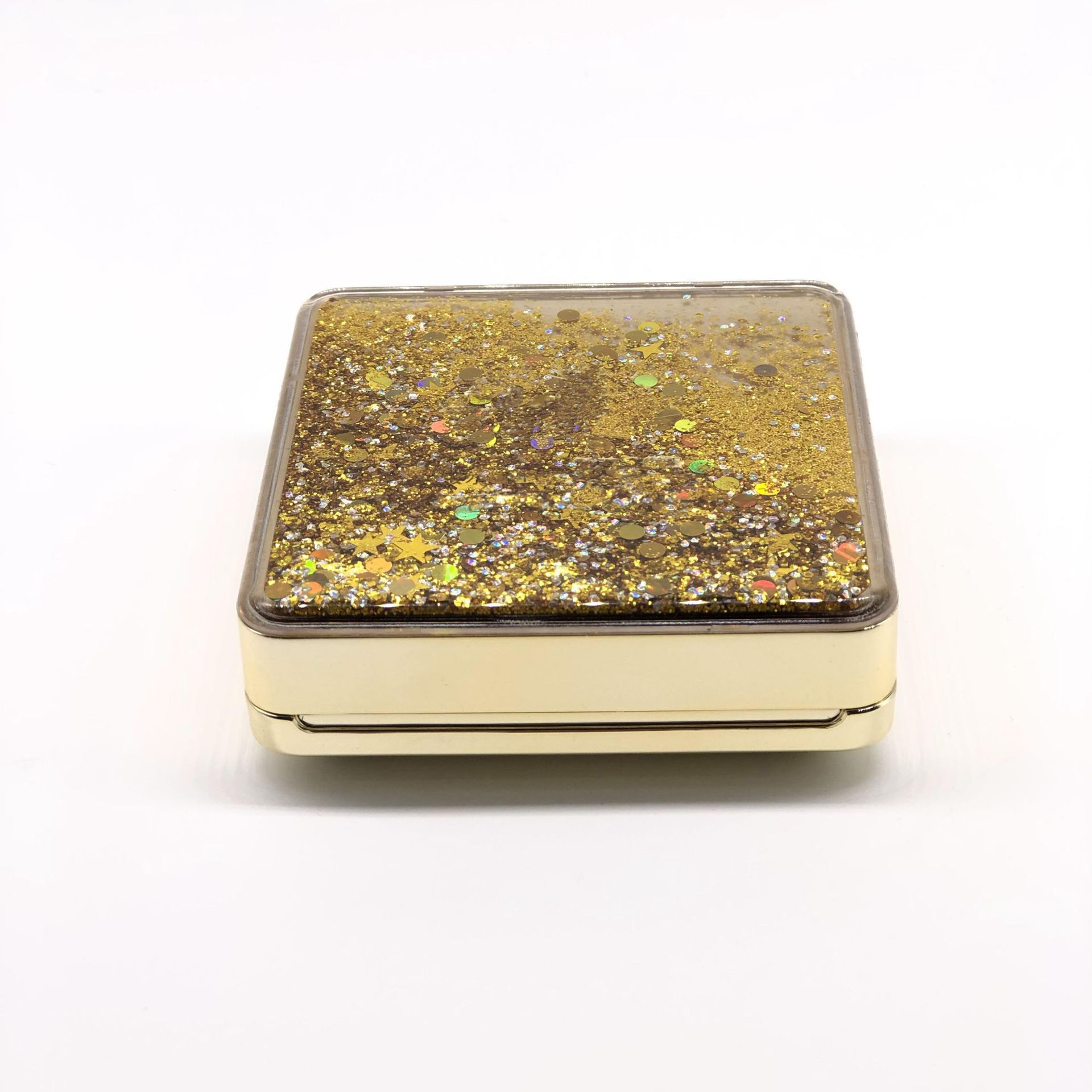 星星金粉流沙气垫盒粉饼空盒bb霜 会流动气垫化妆品包材