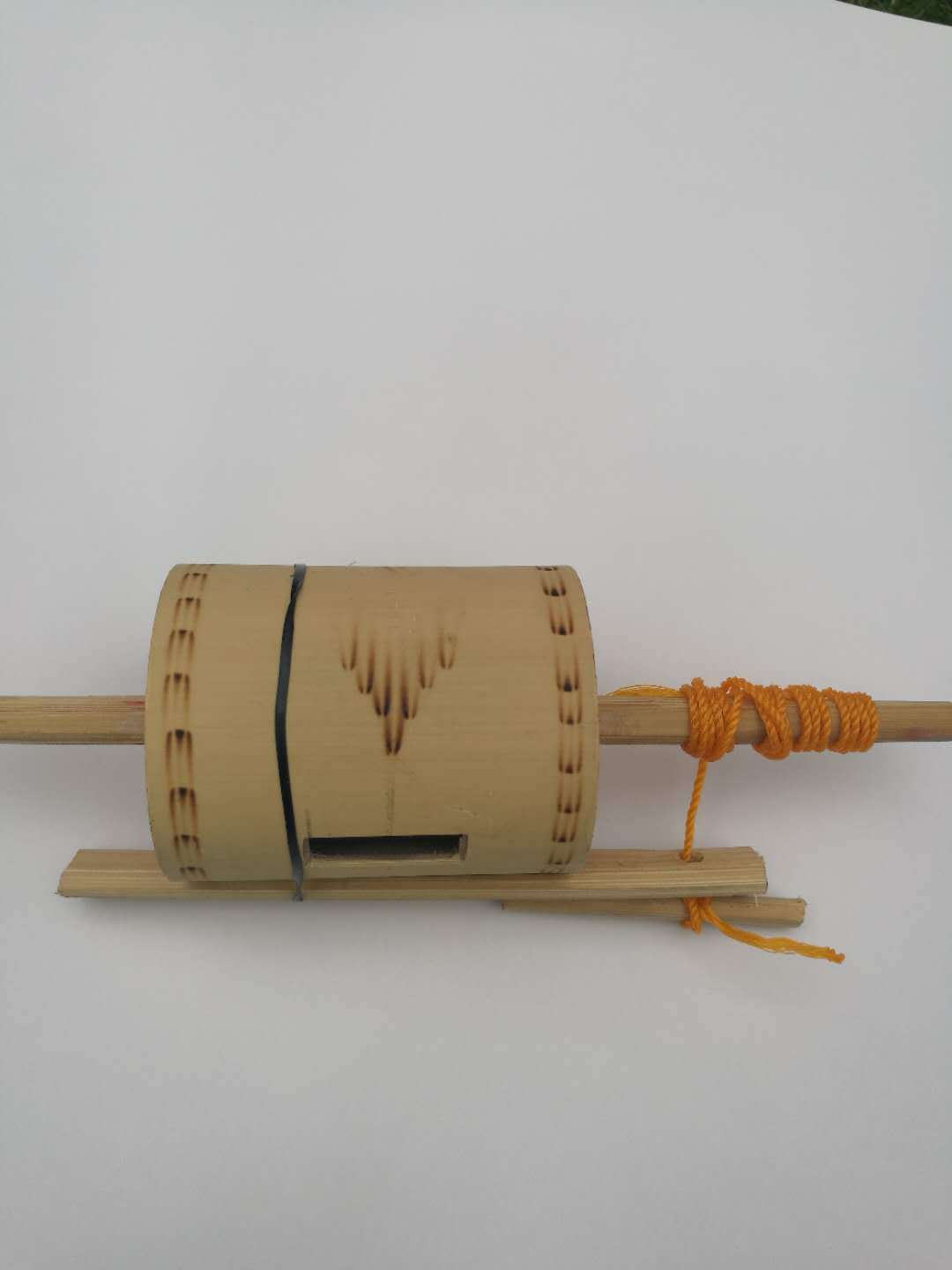 印度尼西亚 竹玩具 碳化 手工益智,怀旧童趣 特色文化-- 竹陀螺