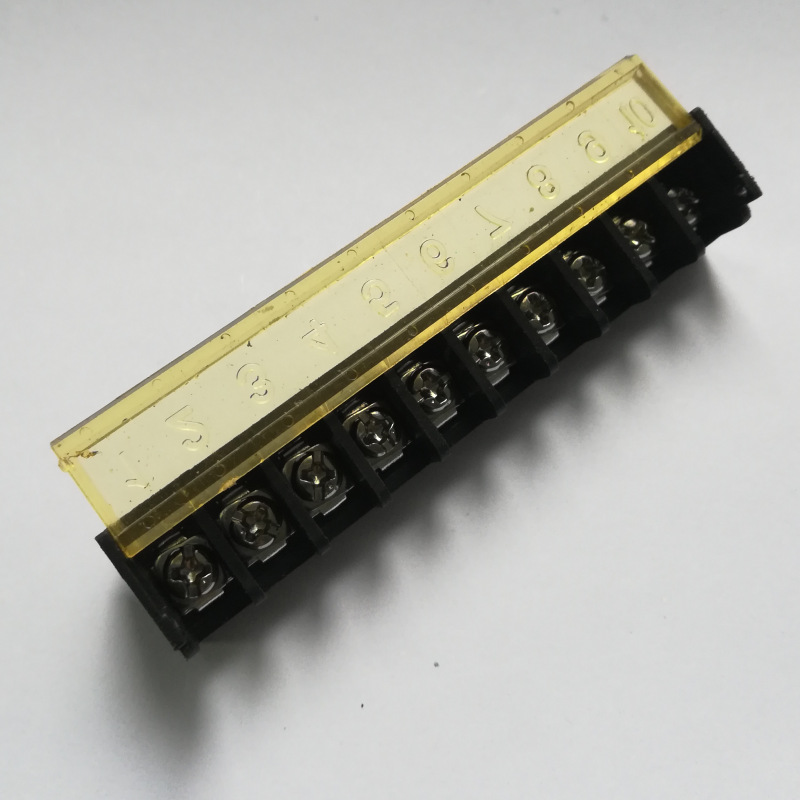 栅栏式接线端子10位端子台dc29hb间距762mm带盖环保防滑牙阻燃