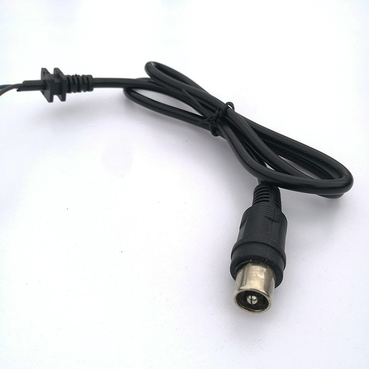 锂电池充电口卡农莲花座圆孔带盖充电座电动车dc插头线充电器配件