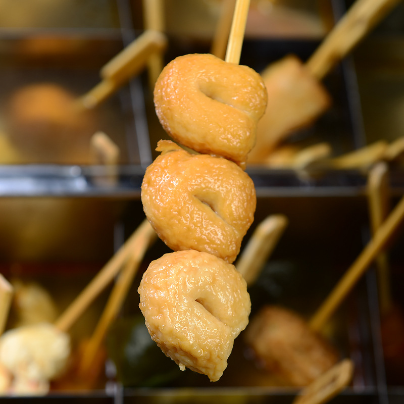 关东煮食材圣鱼果10串350g火锅麻辣烫串串香连锁便利店鱼丸批发商