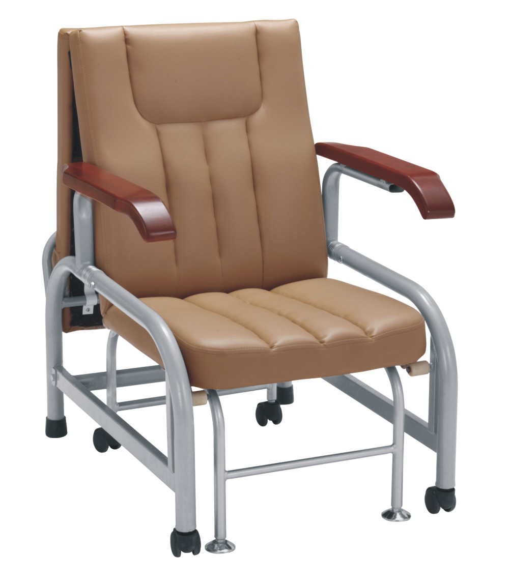 厂家直供应塑钢陪人椅 医用折叠床病人陪床椅 多功能医院陪护椅