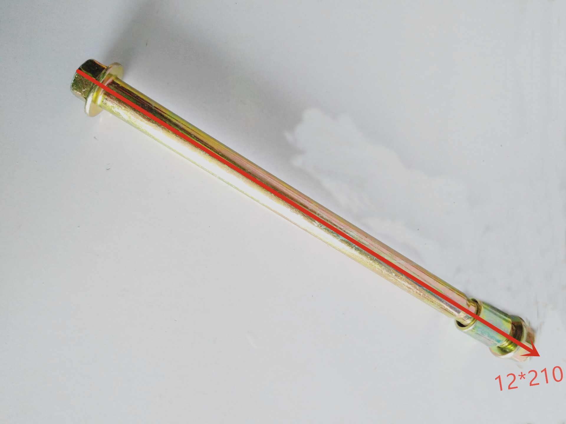 电动电瓶车踏板车前轴三轮车前轮轴简易款电动车前轴电摩镀锌前轴