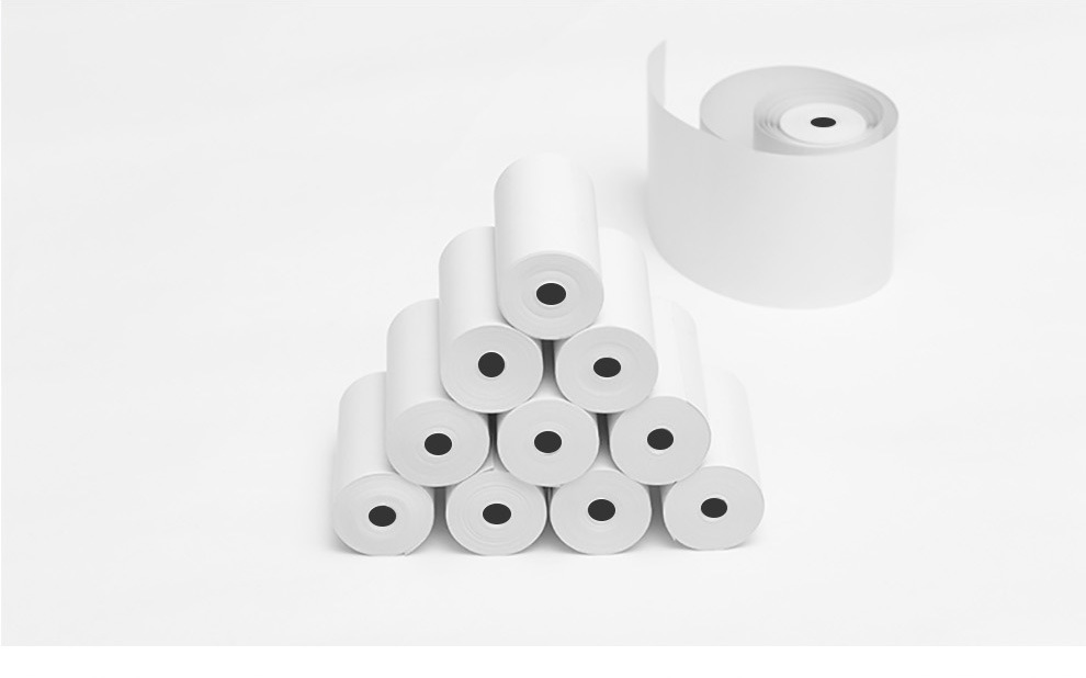 热敏收银纸57x50超市银联小票纸58mm刷卡机显黑打印纸厂家收银纸