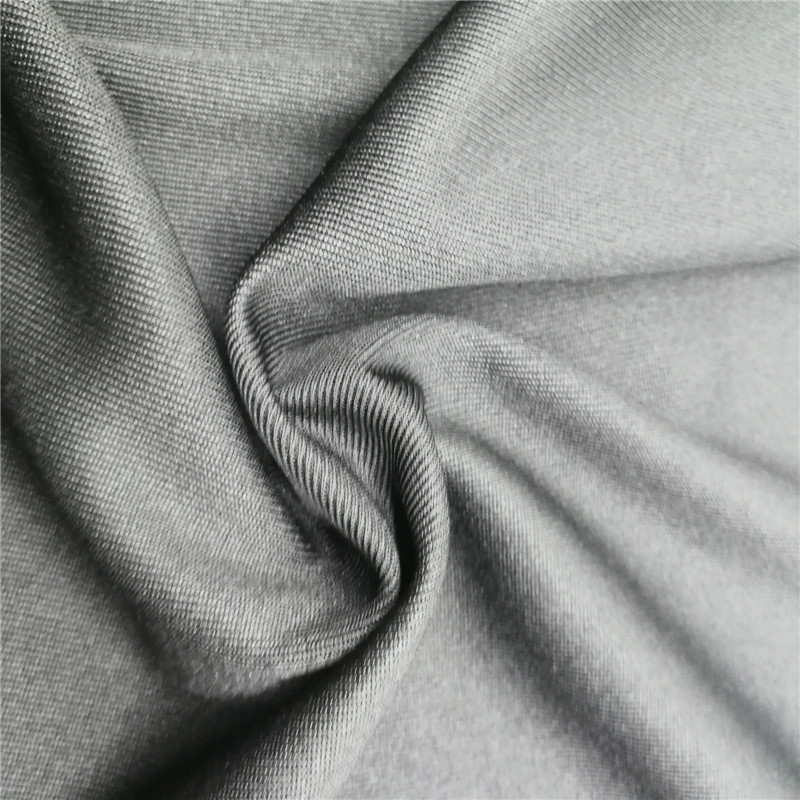 新品1*1纯涤低弹丝罗纹布料 罗纹袖口运动罗纹坑条针织面料