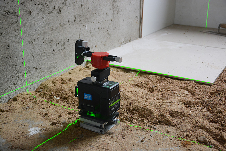 16线激光水平仪贴墙仪绿光高精度红外线4d贴地扫平仪吊顶自动打线