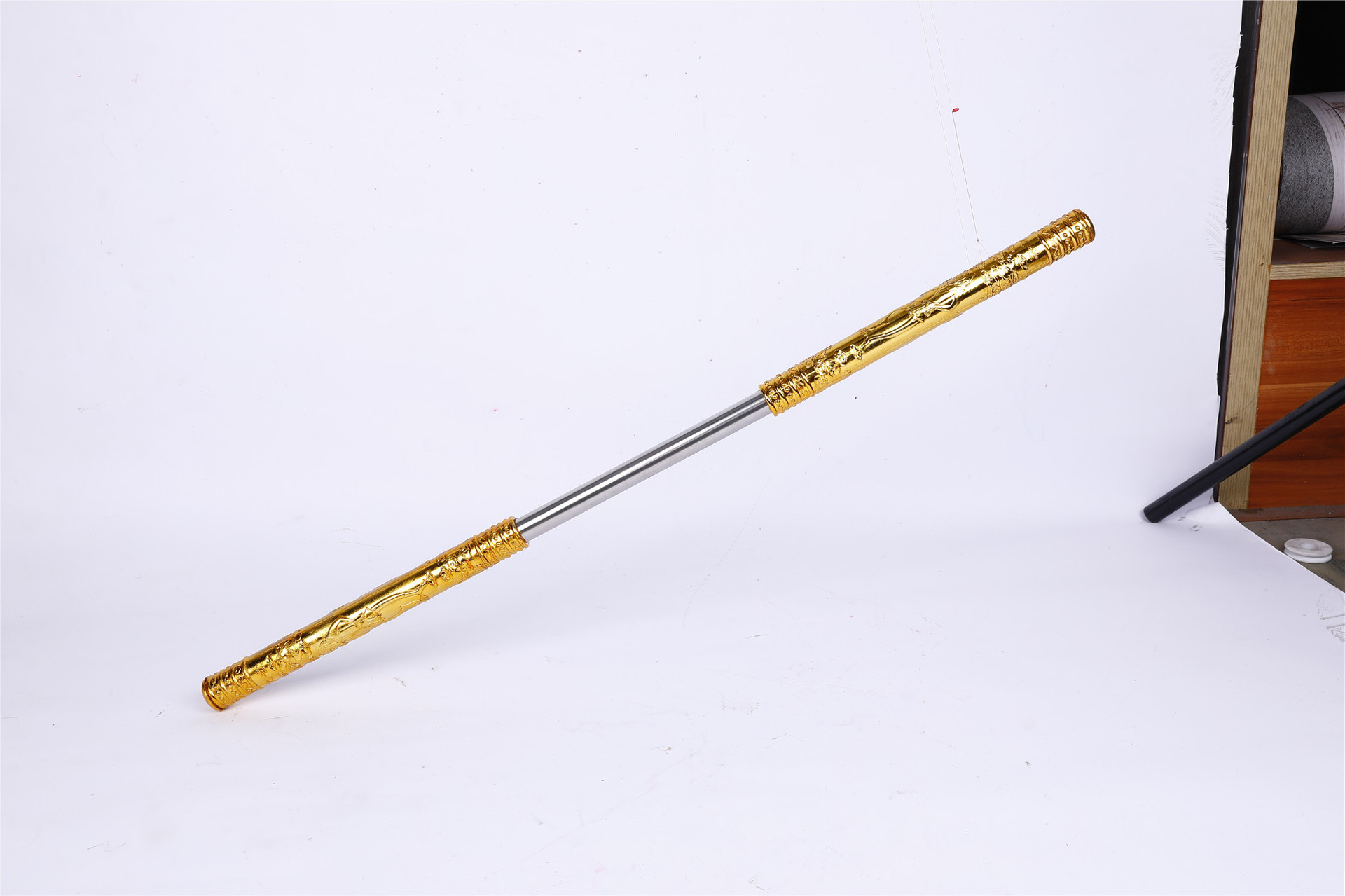 金箍棒电镀升缩钢弹棒伸缩棒收缩棒舞台魔术表演道具套装批发