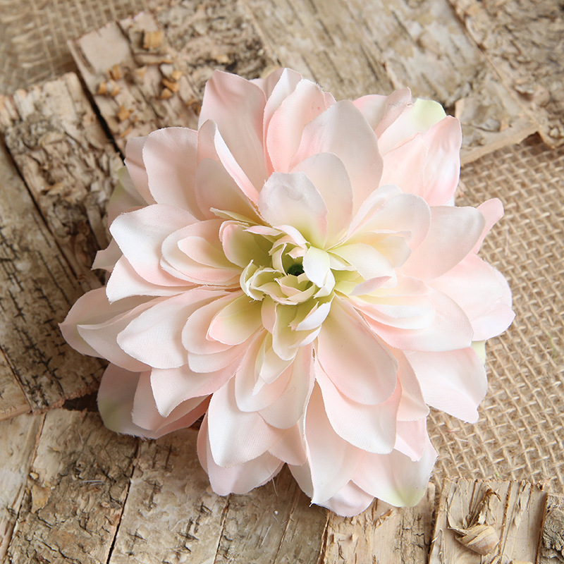 唯美大丽花花头直径14cm球菊花头高档仿真花头外贸爆款