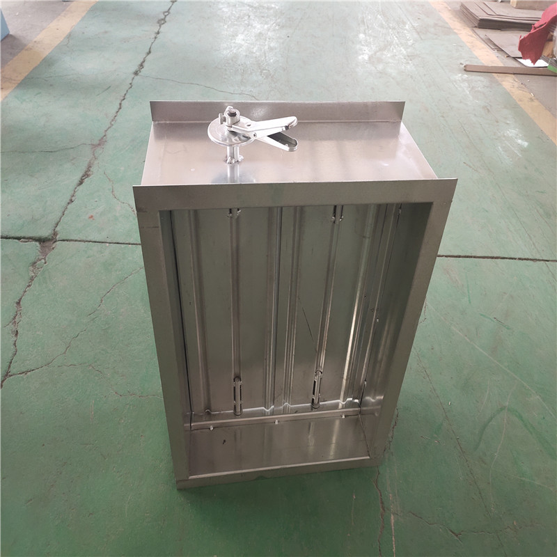 手动密闭式调节阀密闭对开多叶风量调节阀手动密闭阀手动密闭风阀