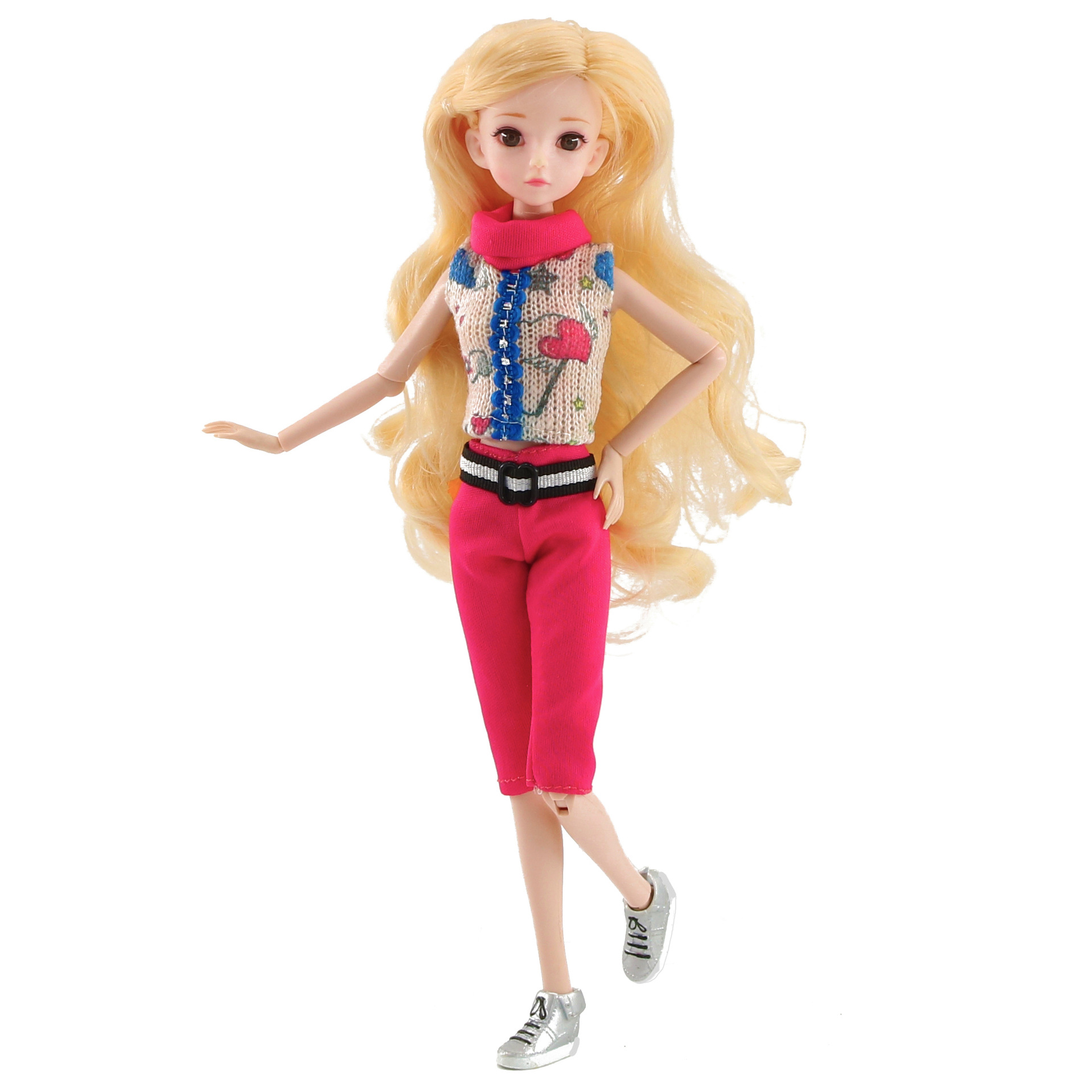 新款11寸女孩芭比娃娃衣服换装休闲套装时尚短裙长裤时装