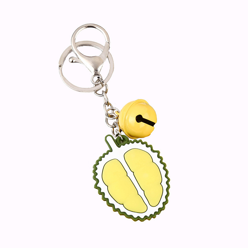 Korean Style Creative Cute Unique Key Pendants Cartoon Key Button Bag Accessories Men and Women Car Key Ring